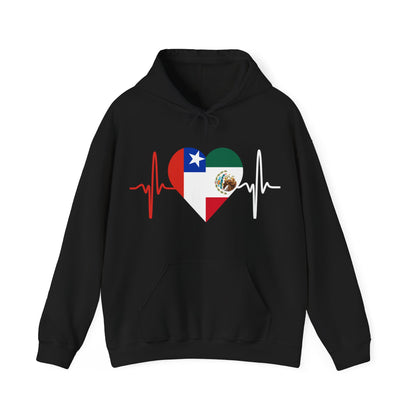Mexico and Chile Unisex Hooded Sweatshirt I Sudadera Unisexo México and Chile