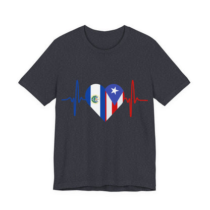 El Salvador and Puerto Rico Short Sleeve Tee