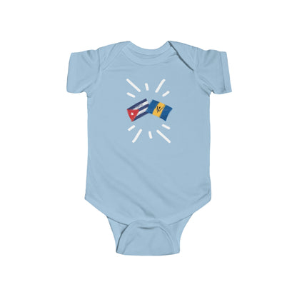 Infant Cuba and Barbados Bodysuit I Camiseta de bebé Cuba y Barbados I Cultura barbadense y Cubana