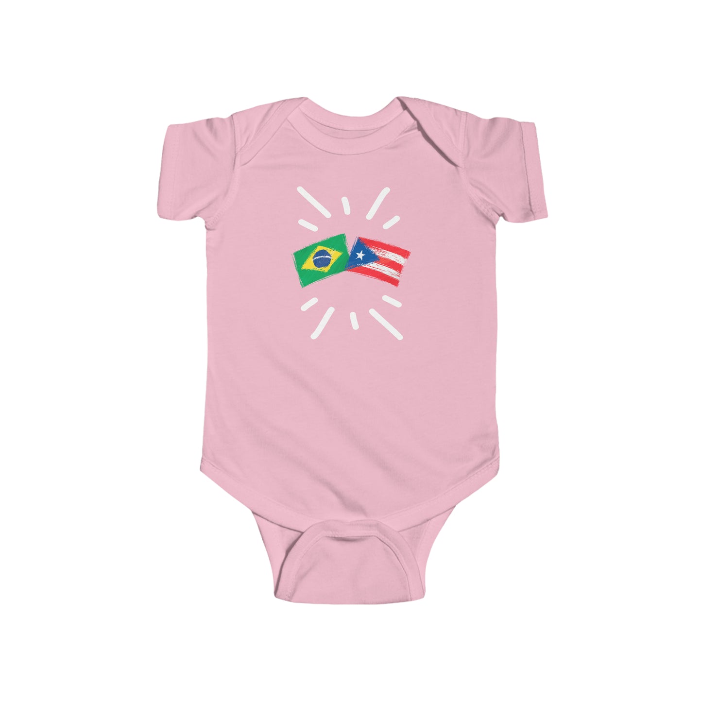 Infant Brazil and Puerto Rico Bodysuit