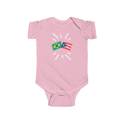 Infant Brazil and Puerto Rico Bodysuit