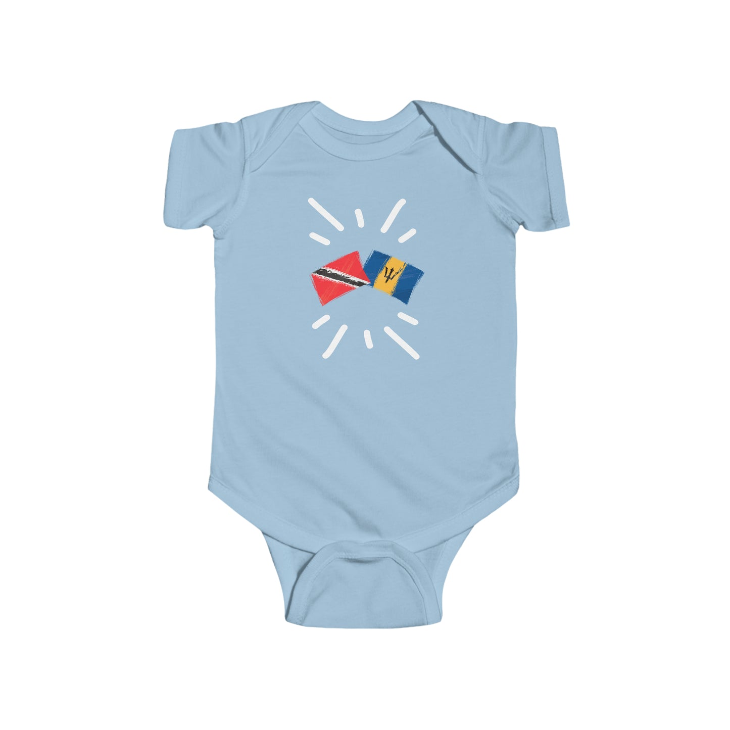 Infant Trinidad y Tobago and Barbados Bodysuit
