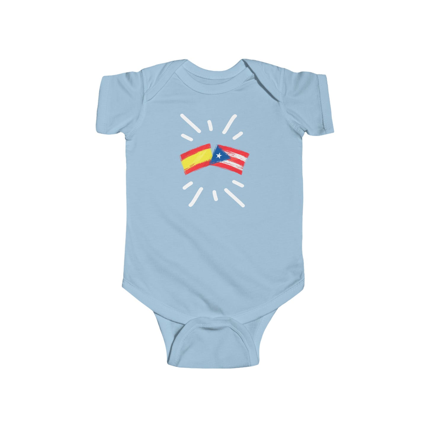 Infant España and Puerto Rico Bodysuit