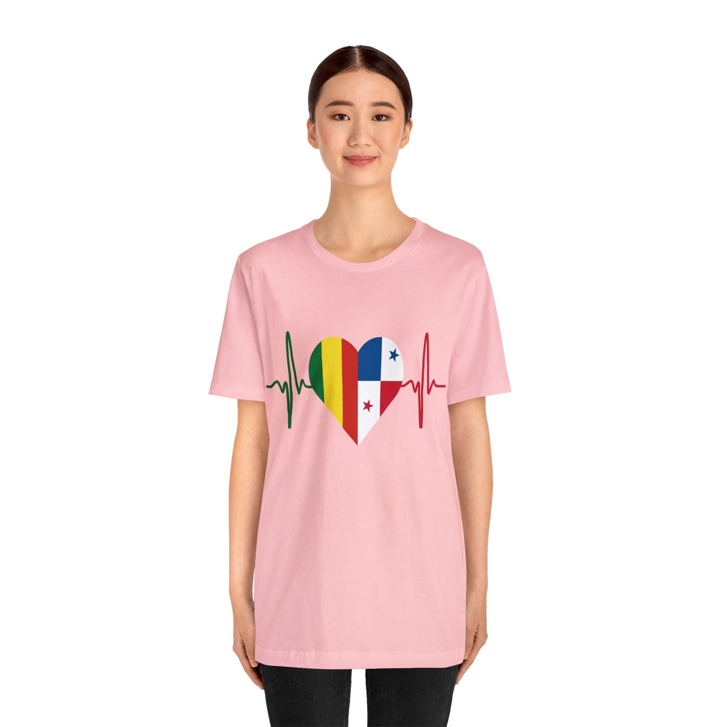 Bolivia & Panama Unisex Short Sleeve Tee, Camisa Unisexo manga corta Bolivia y Panamá