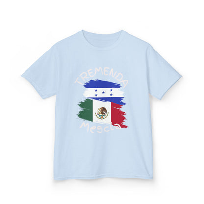 Tremenda Mescla I Honduras & Mexico Kid's Tee I Camiseta para Niños Honduras y Mexico I Cultura Puertorriqueña y Hondureña
