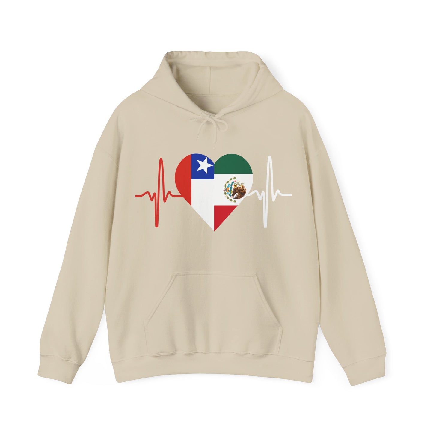 Mexico and Chile Unisex Hooded Sweatshirt I Sudadera Unisexo México and Chile