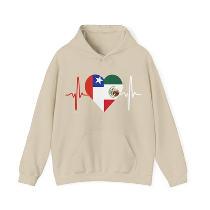 Mexico and Chile Unisex Hooded Sweatshirt I Sudadera Unisexo México and Chile