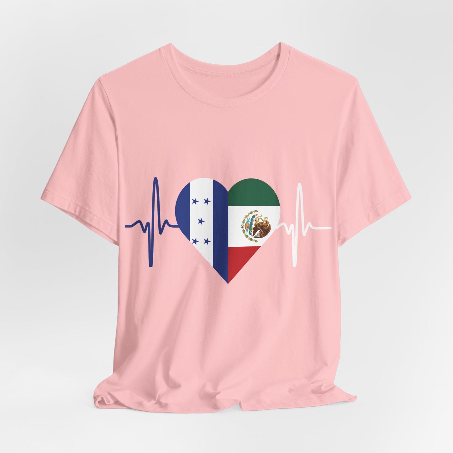 Honduras & Mexico Unisex Short Sleeve Tee, Camisa Unisexo manga corta México y Honduras I Cultura Mexicana y Hondureños