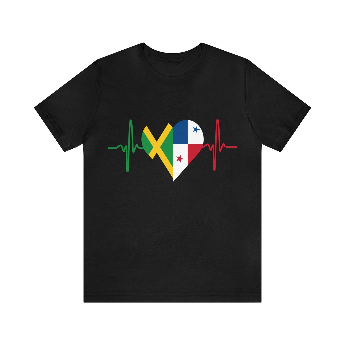 Jamaica & Panama Unisex Short Sleeve Tee, Camisa Unisexo manga corta Jamaica y Panamá
