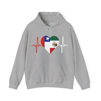 Mexico and Chile Unisex Hooded Sweatshirt I Sudadera Unisexo México and Chile
