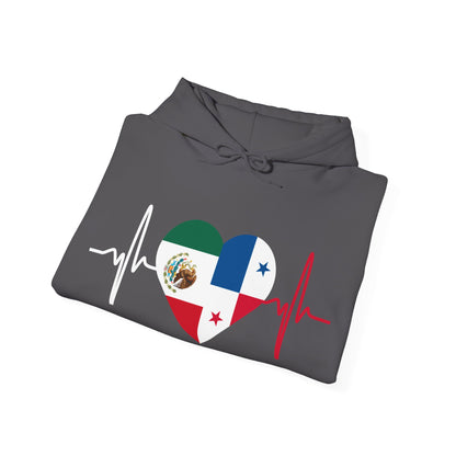 Mexico and Panama Unisex Hooded Sweatshirt I Sudadera Unisexo México and Panama