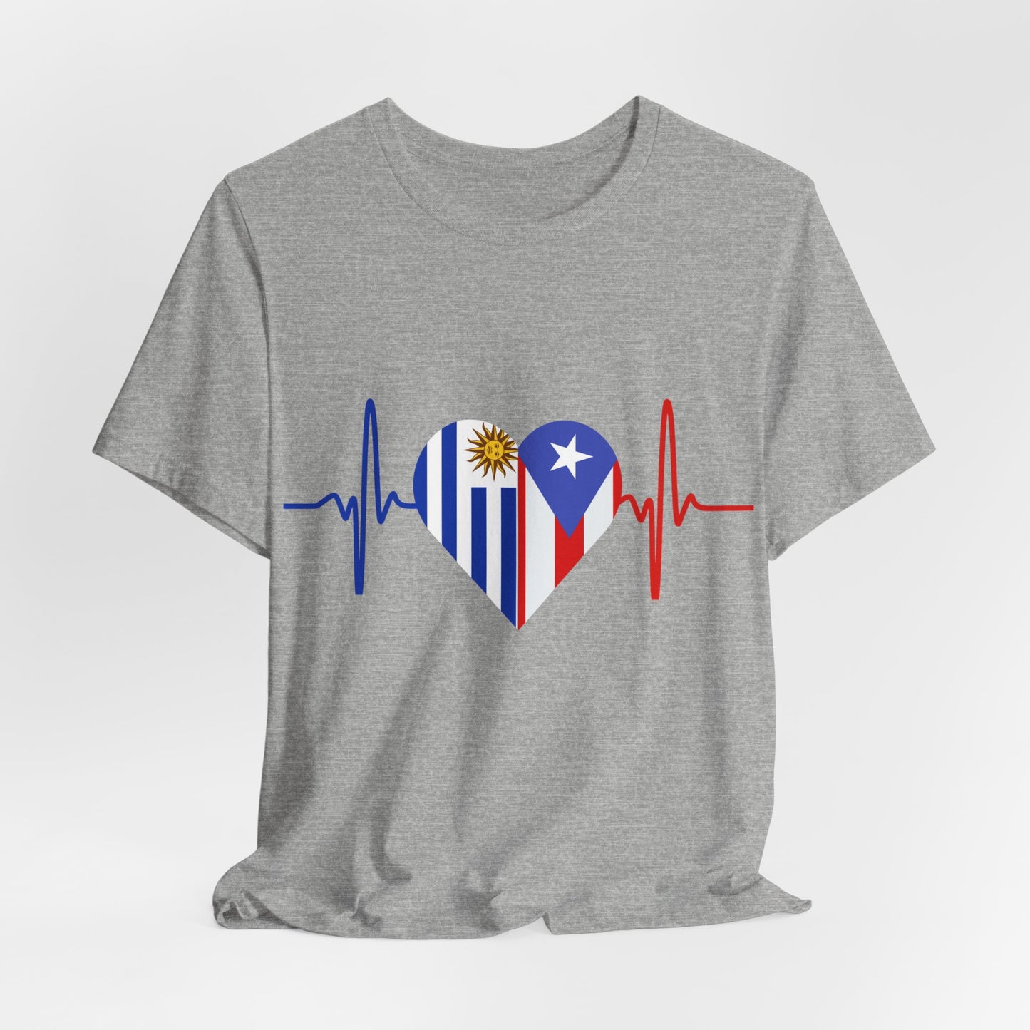Uruguay and Puerto Rico Short Sleeve Tee
