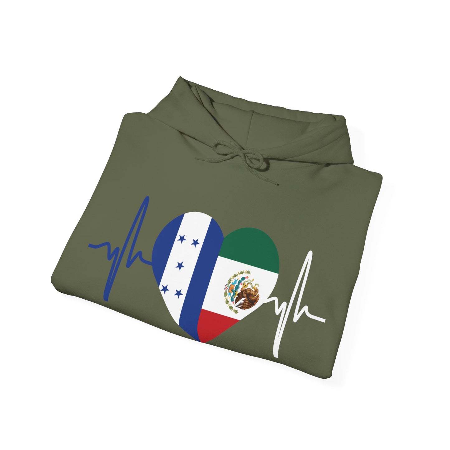 Mexico and Honduras Unisex Hooded Sweatshirt I Sudadera Unisexo México and Honduras
