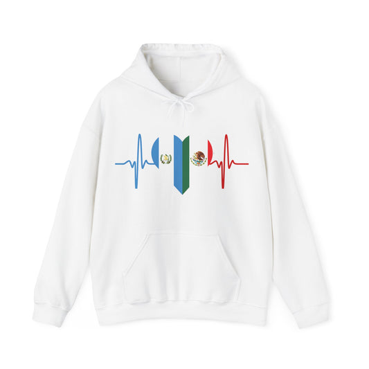 Guatemala & Mexican Unisex Hooded Sweatshirt I Sudadera Unisexo México y Guatemala