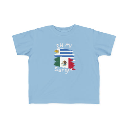 Uruguay and Mexico Toddler Tee I Camiseta para Toddler Uruguay y México I Cultura Uruguaya y Mexicana