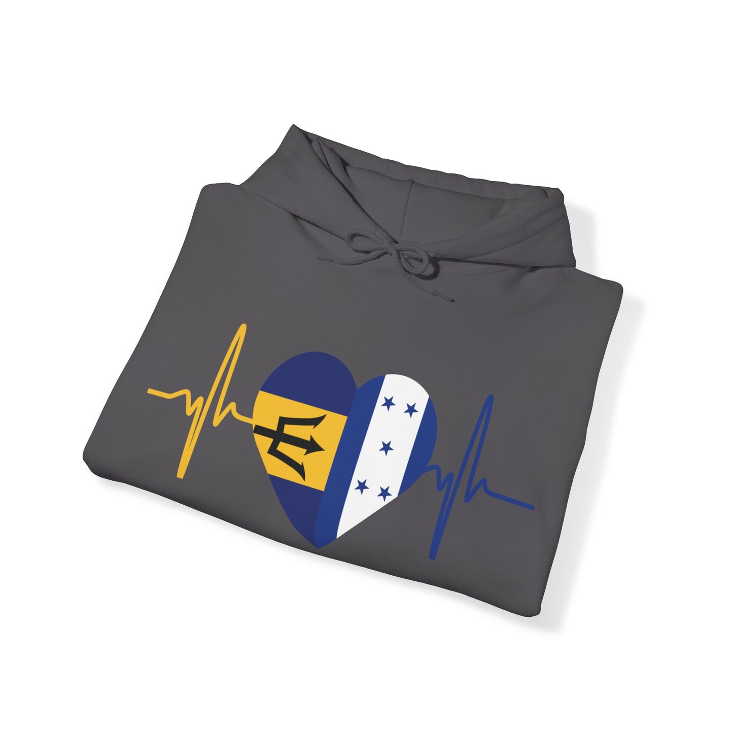 Barbados and Honduras Unisex Hooded Sweatshirt I Sudadera Unisexo Barbados y Honduras