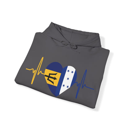 Barbados and Honduras Unisex Hooded Sweatshirt I Sudadera Unisexo Barbados y Honduras