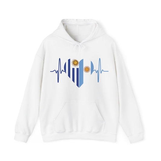 Uruguay & Argentina Unisex Hooded Sweatshirt I Sudadera Unisexo Uruguay y Argentina