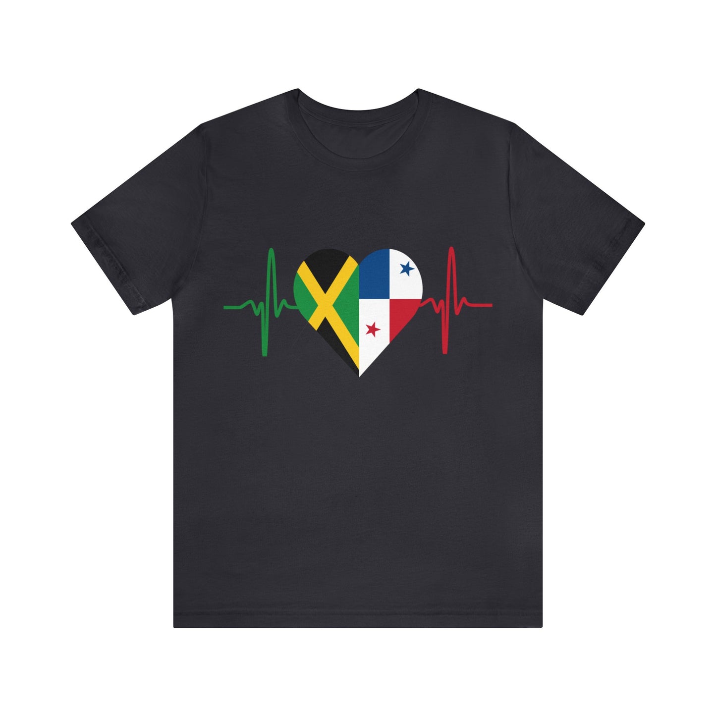 Jamaica & Panama Unisex Short Sleeve Tee, Camisa Unisexo manga corta Jamaica y Panamá