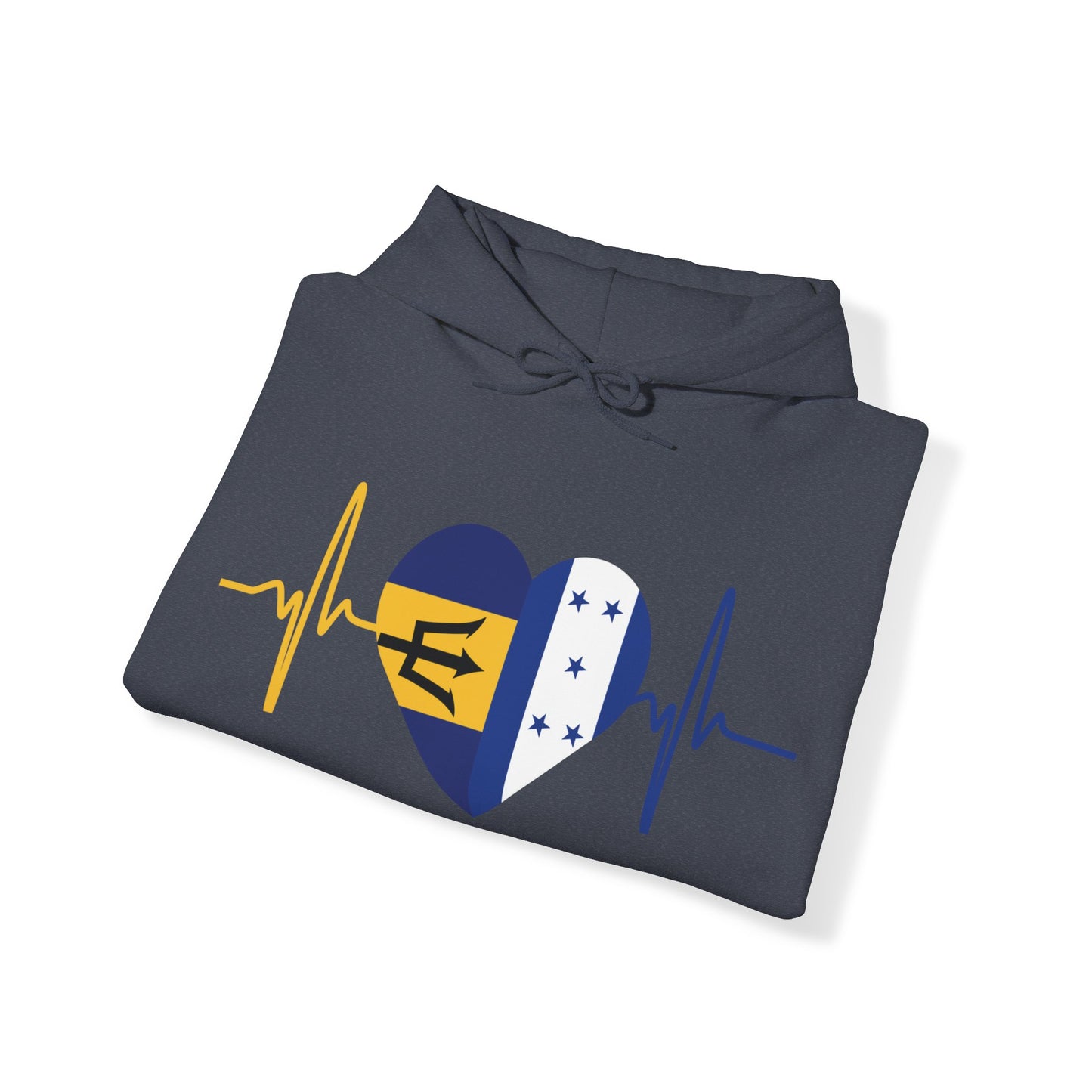 Barbados and Honduras Unisex Hooded Sweatshirt I Sudadera Unisexo Barbados y Honduras