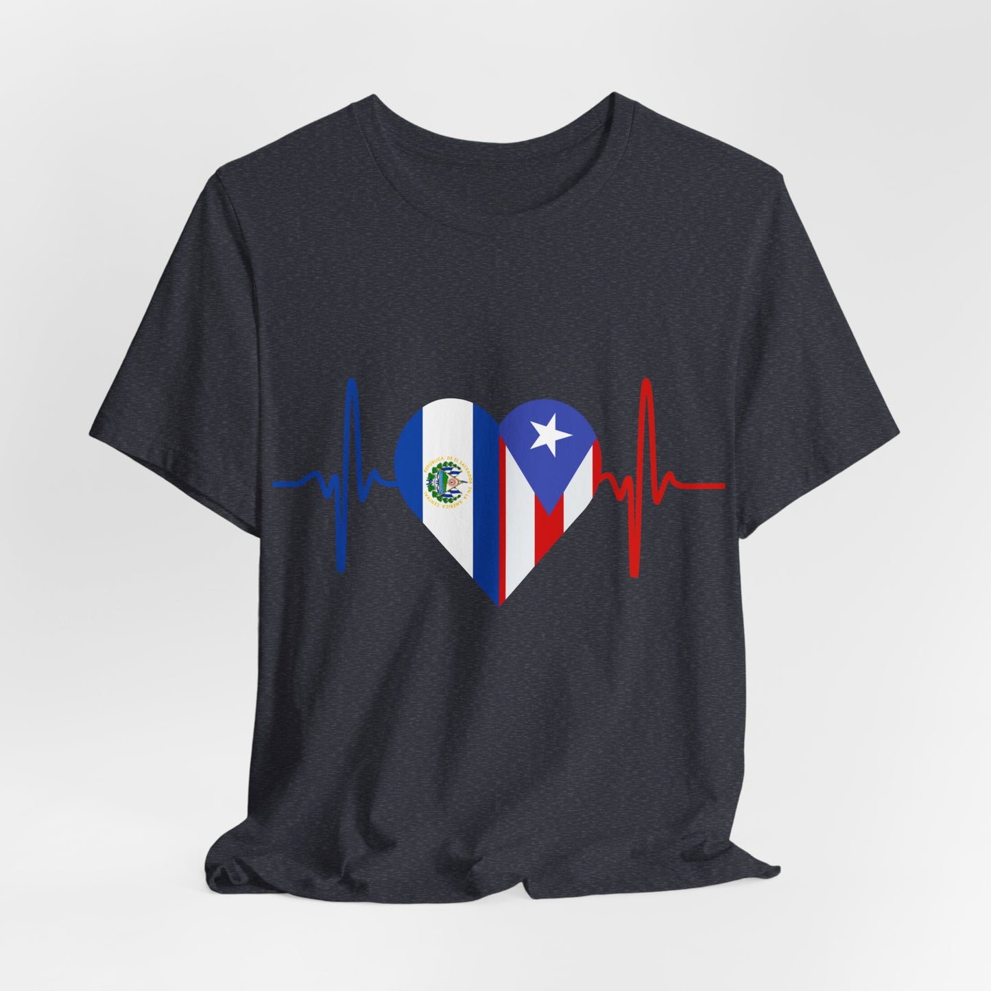 El Salvador and Puerto Rico Short Sleeve Tee