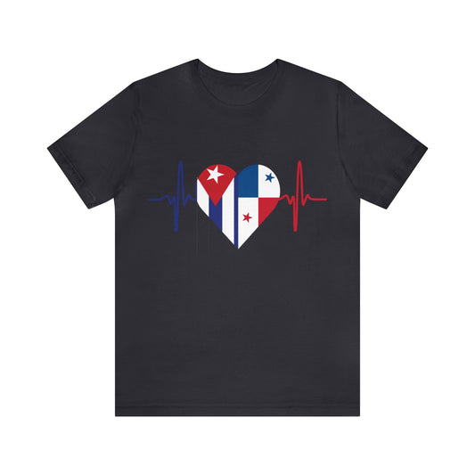 Cuba & Panama Unisex Short Sleeve Tee, Camisa Unisexo manga corta Cuba y Panamá