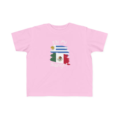 Uruguay and Mexico Toddler Tee I Camiseta para Toddler Uruguay y México I Cultura Uruguaya y Mexicana