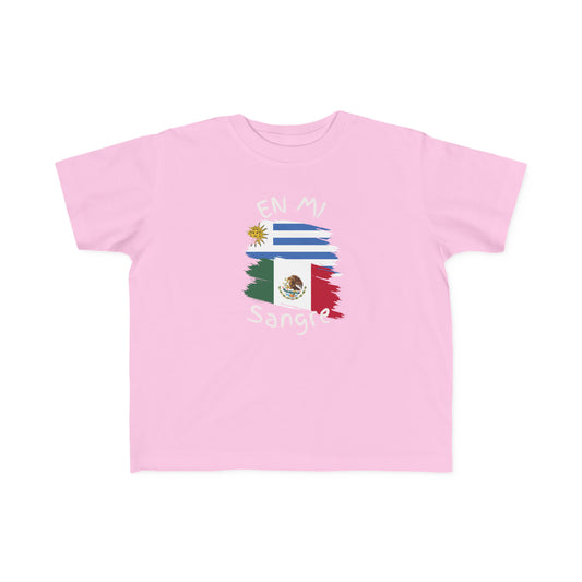 Uruguay and Mexico Toddler Tee I Camiseta para Toddler Uruguay y México I Cultura Uruguaya y Mexicana