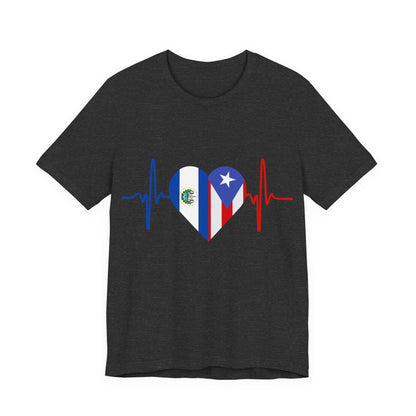 El Salvador and Puerto Rico Short Sleeve Tee