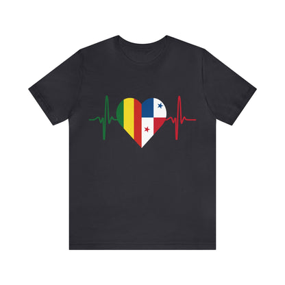 Bolivia & Panama Unisex Short Sleeve Tee, Camisa Unisexo manga corta Bolivia y Panamá