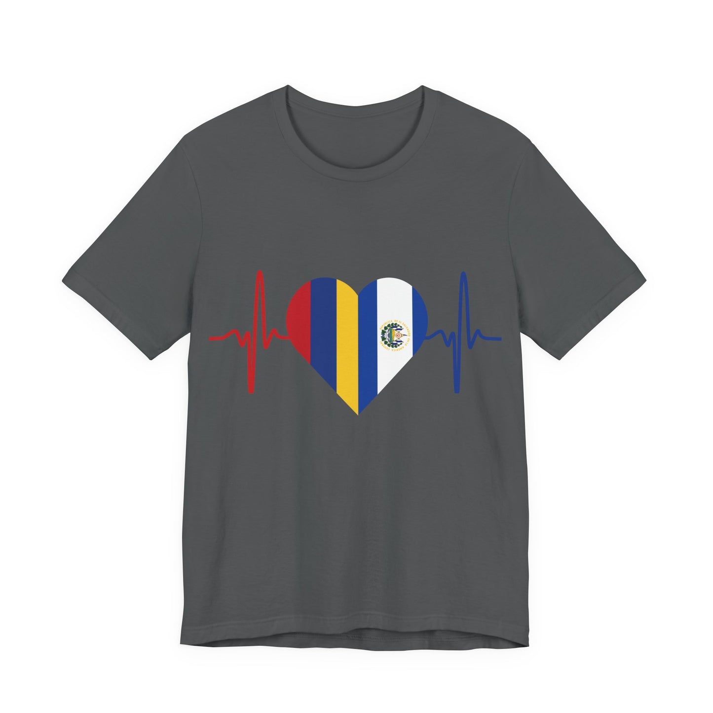 El Salvador & Colombia Unisex Short Sleeve Tee I Camisa Unisexo manga corta El Salvador y Colombia I Cultura Salvadoreña y Colombiana
