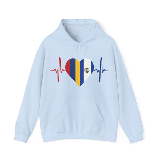 El Salvador & Colombia Unisex Hooded Sweatshirt I Sudadera Unisexo El Salvador y Colombia