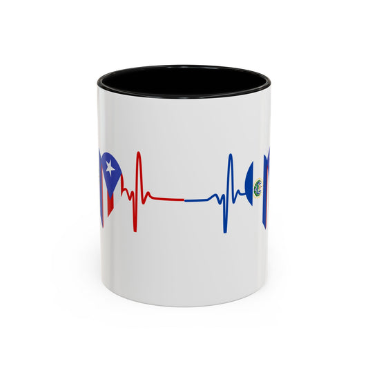 El Salvador and Puerto Rico Mug, 11oz