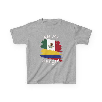 Mexico & Colombia Kids Tee I Camiseta para Niños Mexico y Colombia