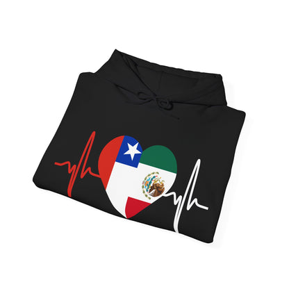 Mexico and Chile Unisex Hooded Sweatshirt I Sudadera Unisexo México and Chile
