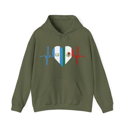 Guatemala and Mexico Unisex Hooded Sweatshirt I Sudadera Unisexo México and Guatemala
