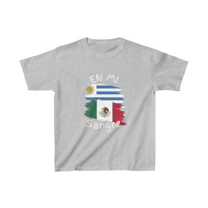 Uruguay and Mexico Kid's Tee I Camiseta para Niños Uruguay y México I Cultura Uruguaya y Mexicana