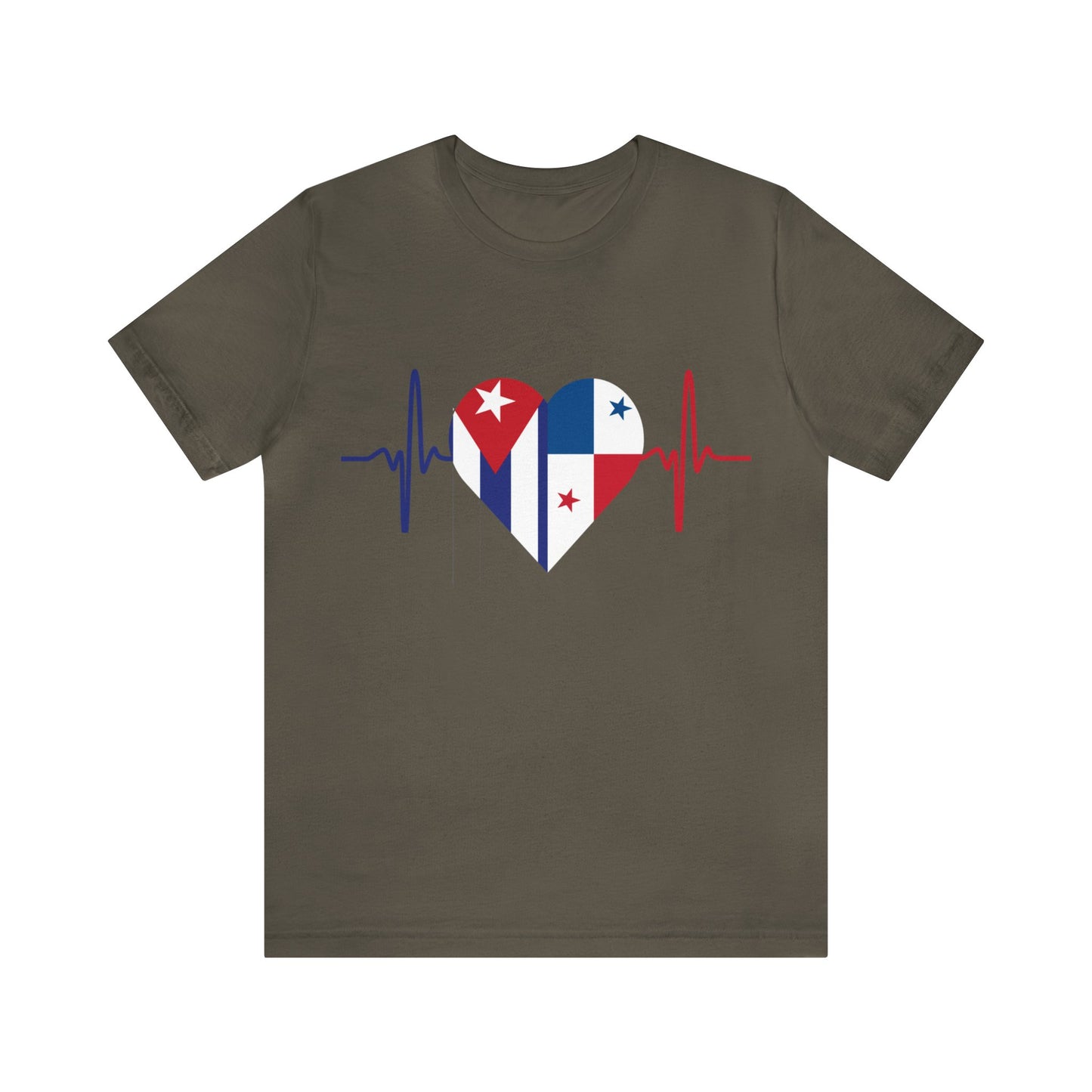 Cuba & Panama Unisex Short Sleeve Tee, Camisa Unisexo manga corta Cuba y Panamá