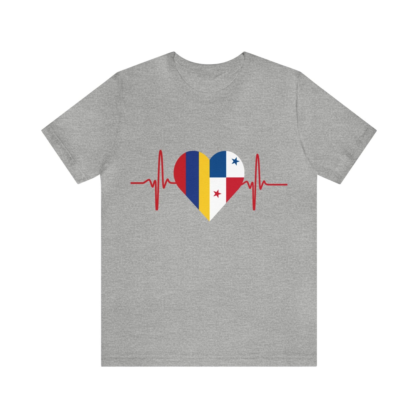 Colombia & Panama Unisex Short Sleeve Tee, Camisa Unisexo manga corta Colombia y Panamá