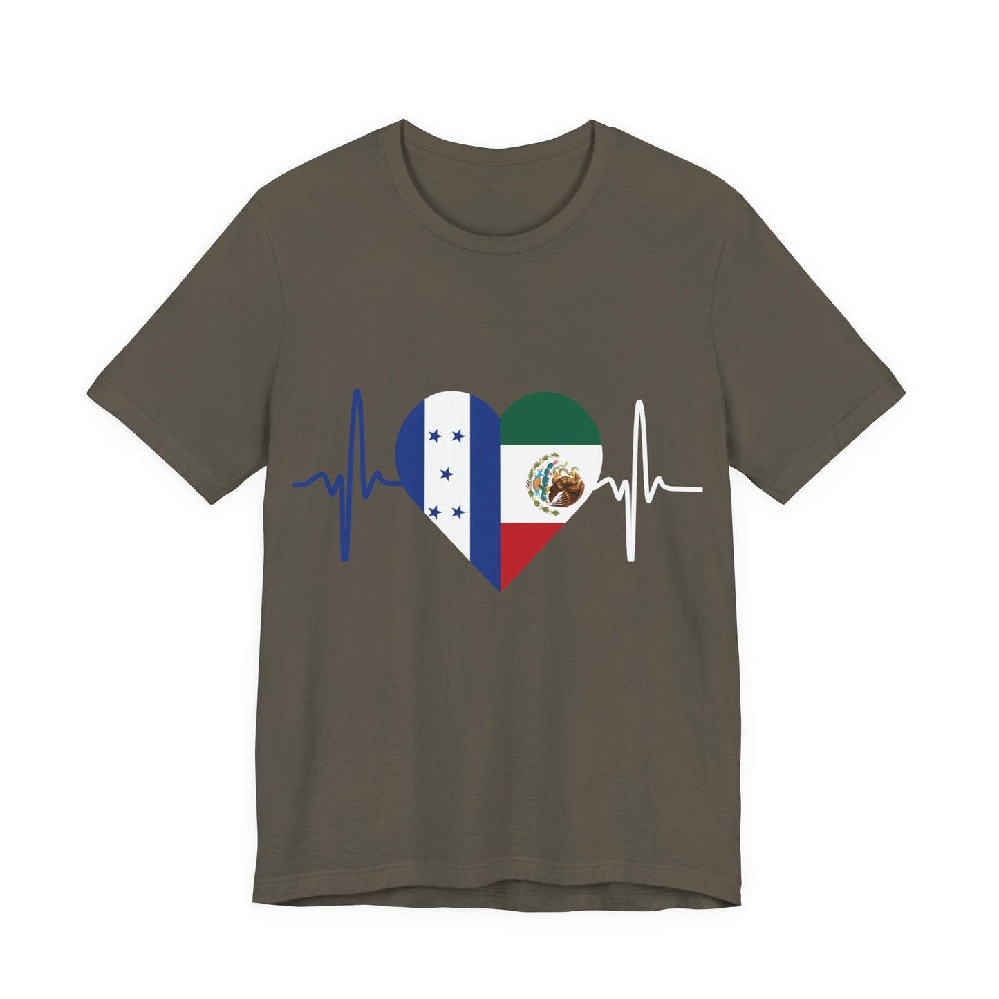 Honduras & Mexico Unisex Short Sleeve Tee, Camisa Unisexo manga corta México y Honduras I Cultura Mexicana y Hondureños