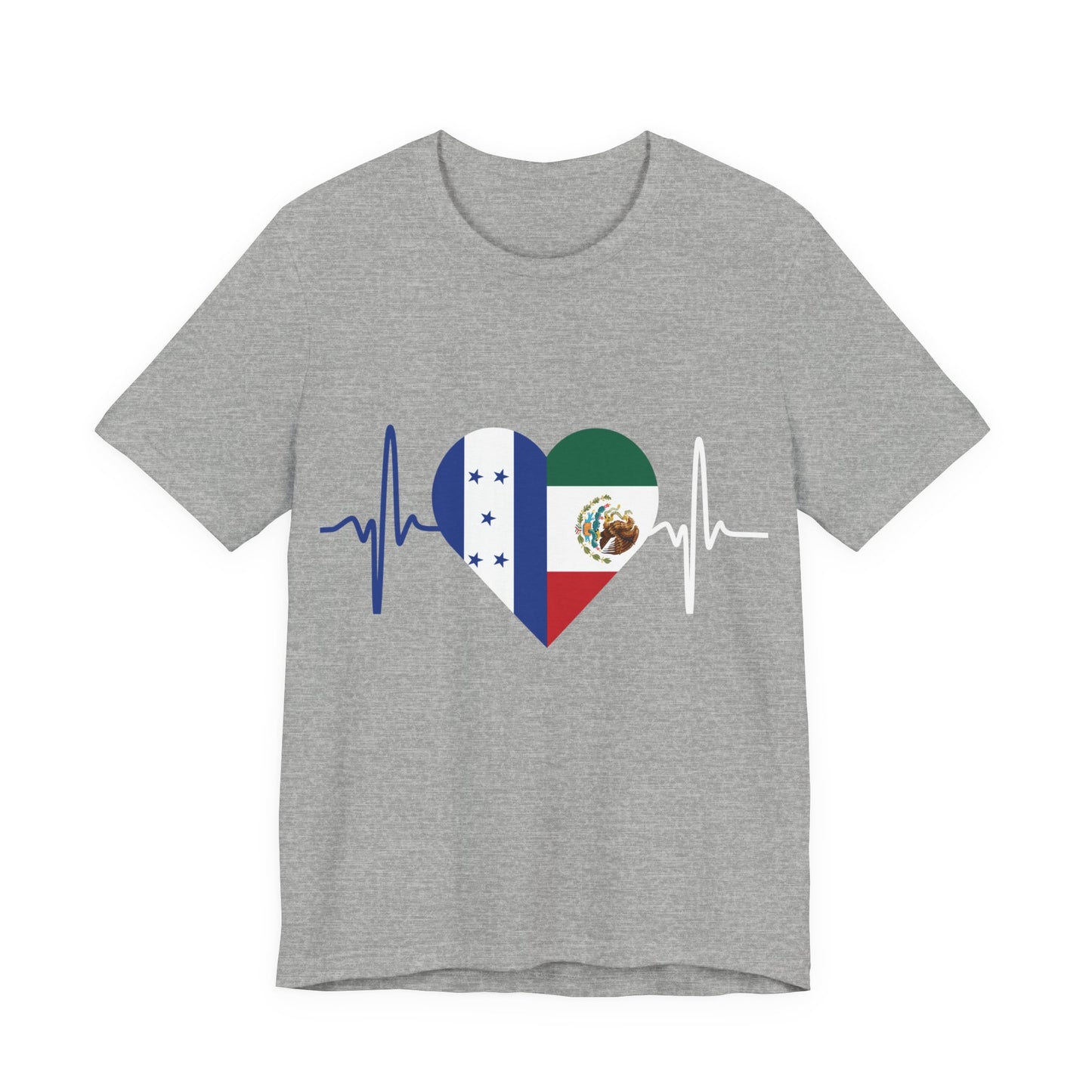 Honduras & Mexico Unisex Short Sleeve Tee, Camisa Unisexo manga corta México y Honduras I Cultura Mexicana y Hondureños