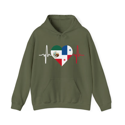 Mexico and Panama Unisex Hooded Sweatshirt I Sudadera Unisexo México and Panama
