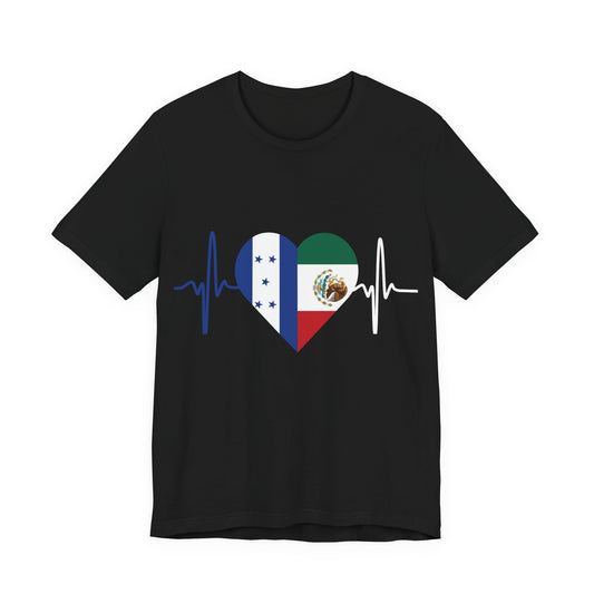 Honduras & Mexico Unisex Short Sleeve Tee, Camisa Unisexo manga corta México y Honduras I Cultura Mexicana y Hondureños
