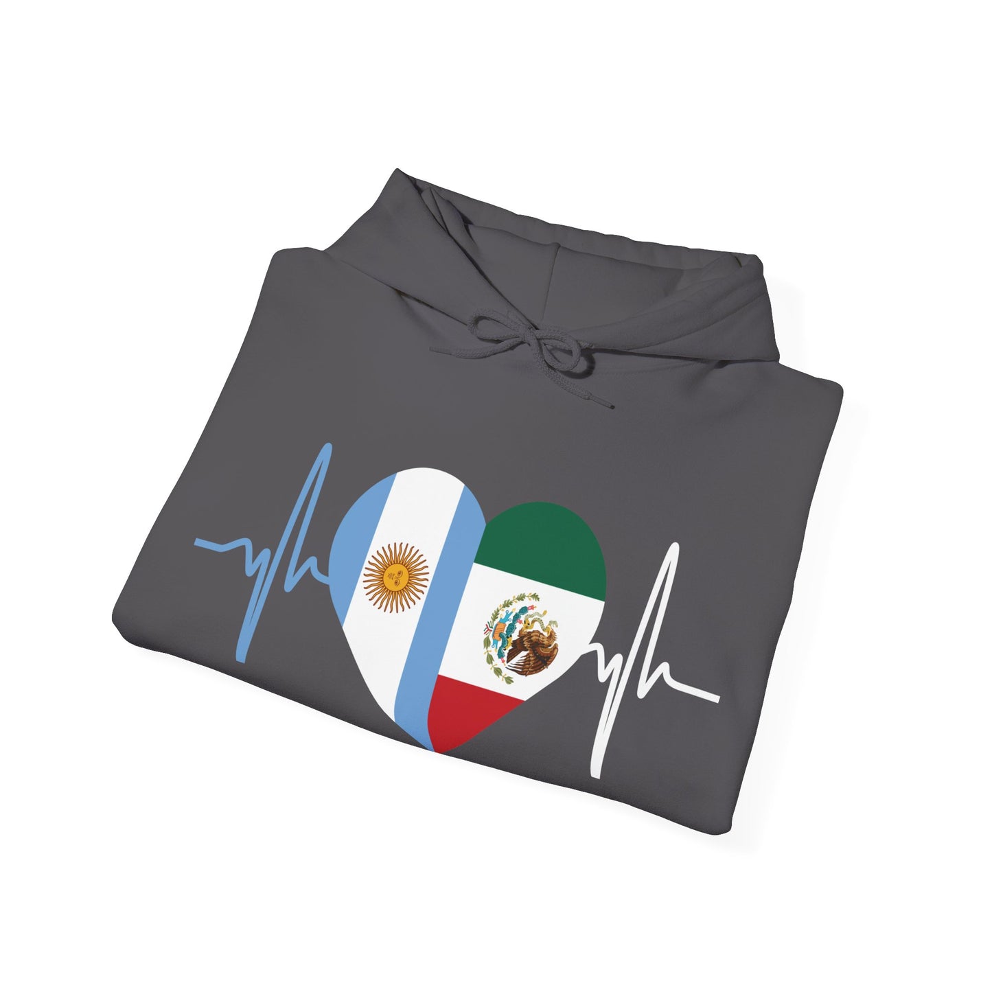Mexico and Argentina Unisex Hooded Sweatshirt I Sudadera Unisexo México and Argentina
