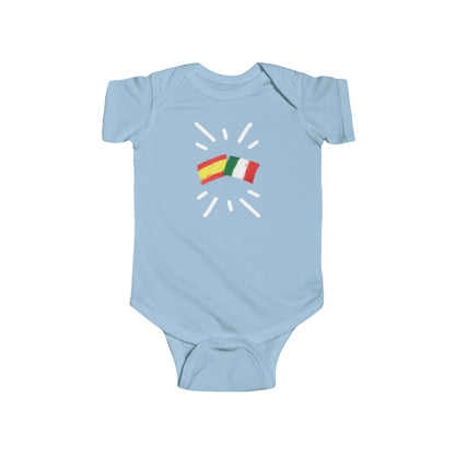 Infant Spain and Italy Bodysuit I Camiseta de bebé España y Italia