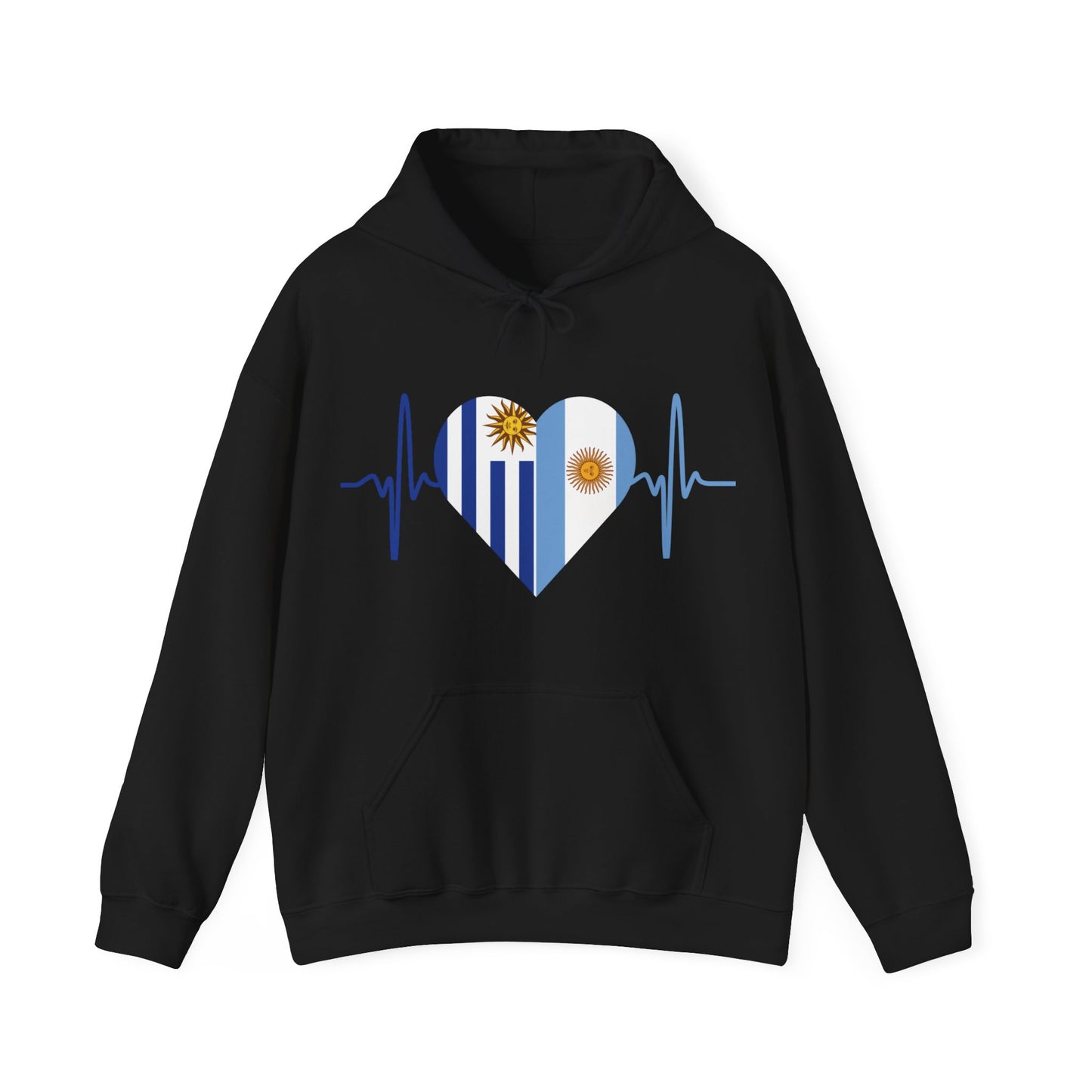 Uruguay & Argentina Unisex Hooded Sweatshirt I Sudadera Unisexo Uruguay y Argentina