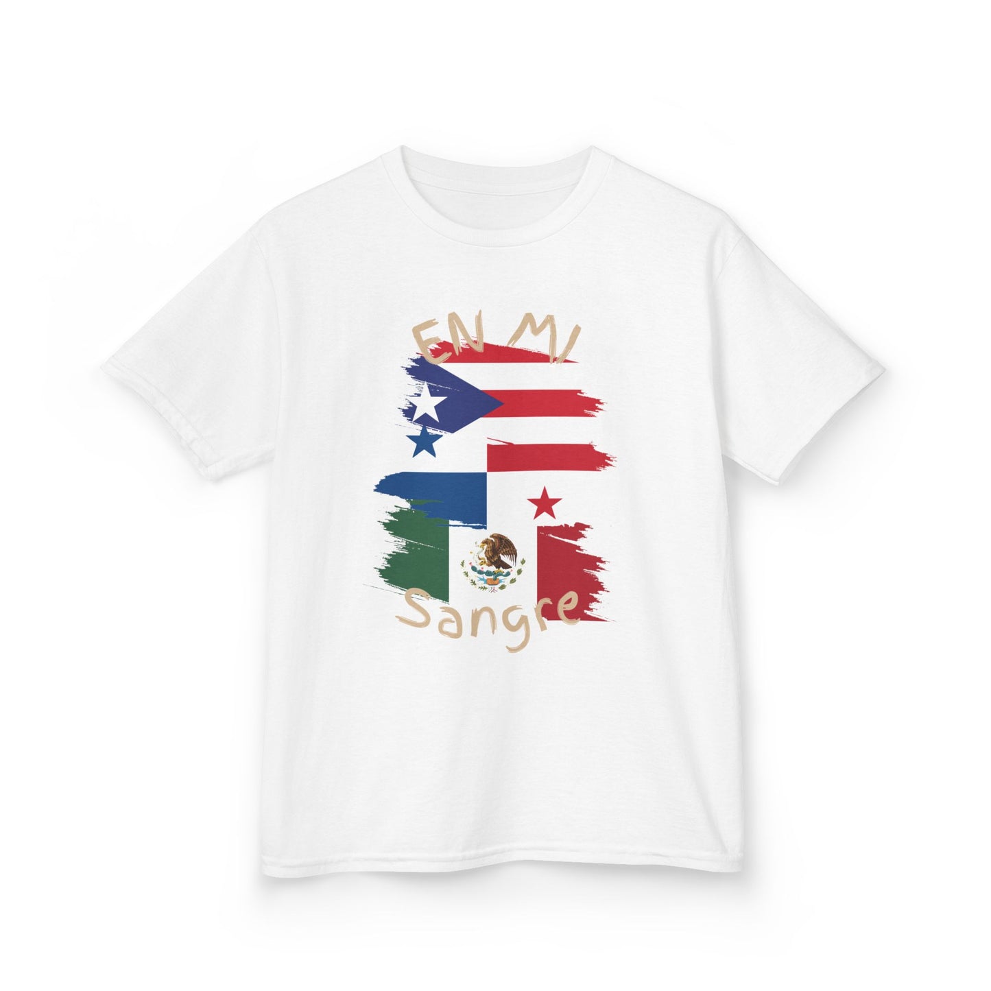 Puerto Rico, Panama and Mexico Kids Tee I Camiseta para Niños Puerto Rico, Panama y Mexico