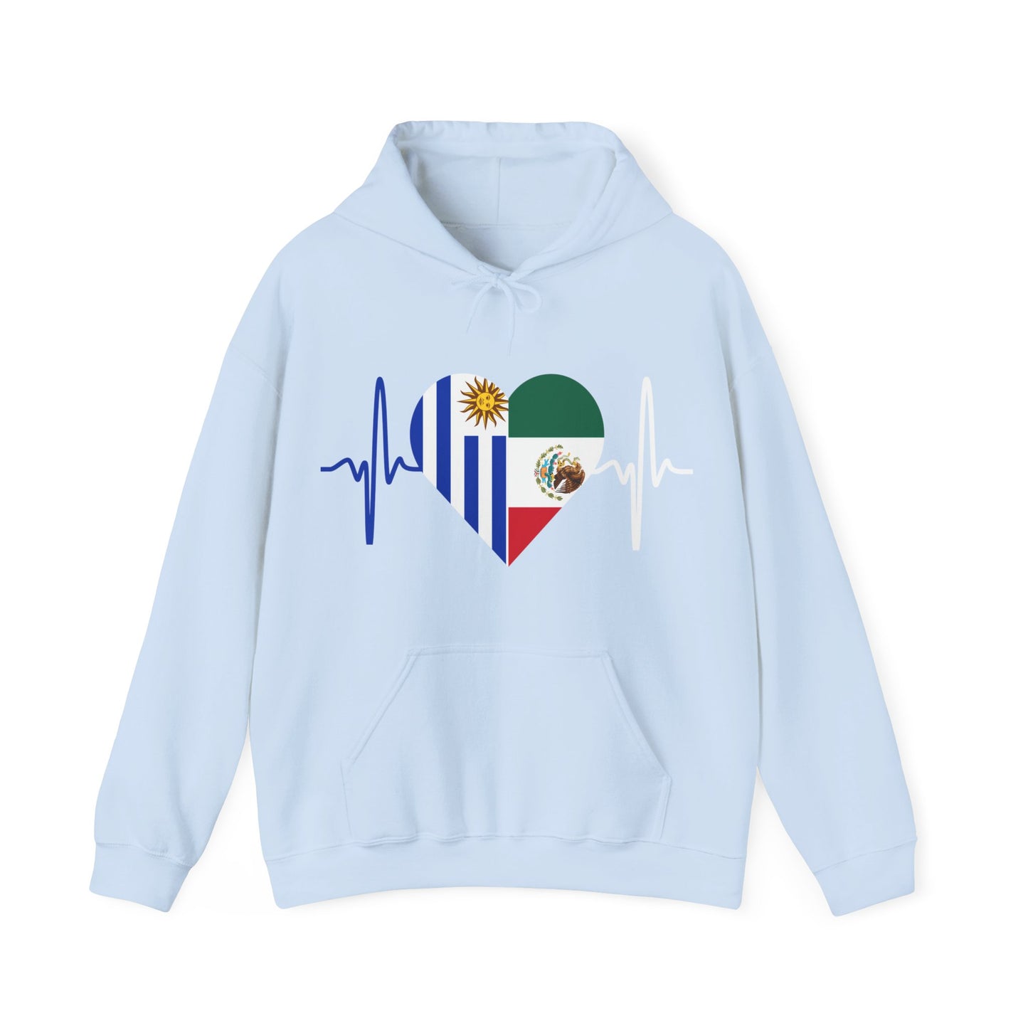 Mexico and Uruguay Hooded Sweatshirt I Sudadera Unisexo México y Uruguay