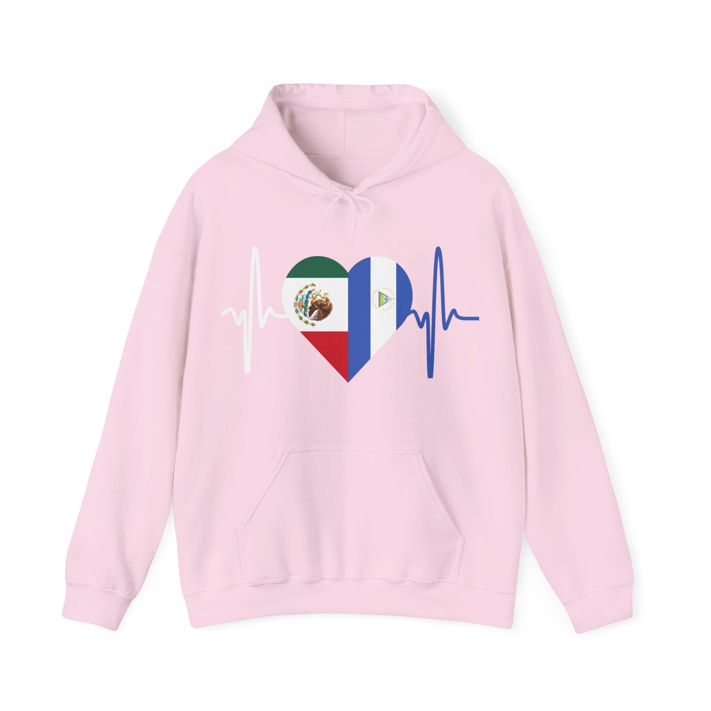 Mexico and Nicaragua Unisex Hooded Sweatshirt I Sudadera Unisexo México and Nicaragua