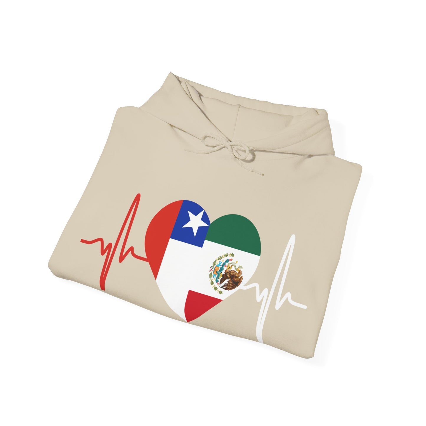 Mexico and Chile Unisex Hooded Sweatshirt I Sudadera Unisexo México and Chile